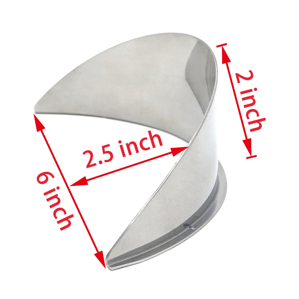 5.75" Chrome Headlight Visor for Honda Cruiser