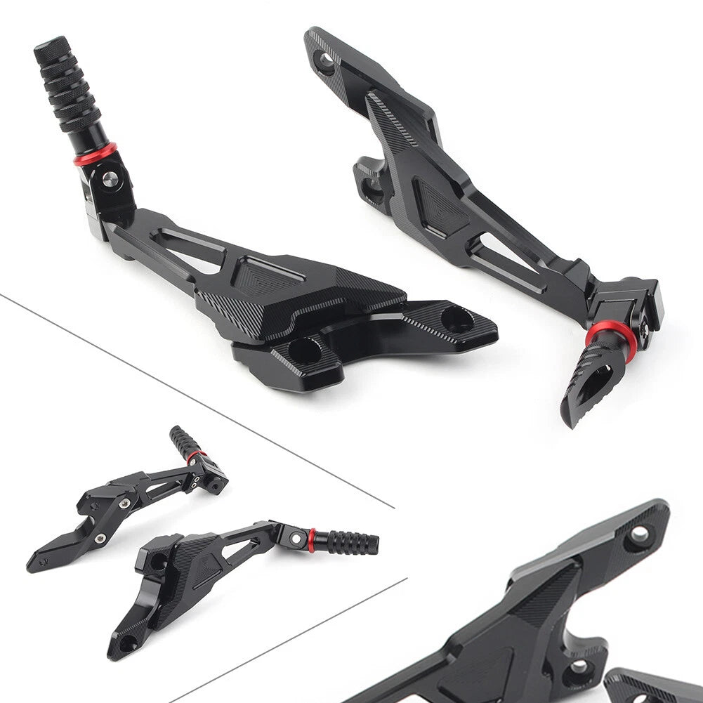 Rear Passenger Footrest Pegs Rearsets CNC for BMW S1000RR (2010–2018)