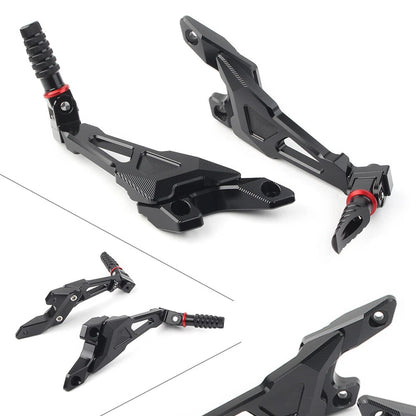 Rear Passenger Footrest Pegs Rearsets CNC for BMW S1000RR (2010–2018)