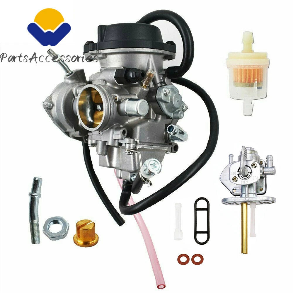 Carburetor & Fuel Petcock Valve Switch for Suzuki Quadsport Z400 (2003–2007)