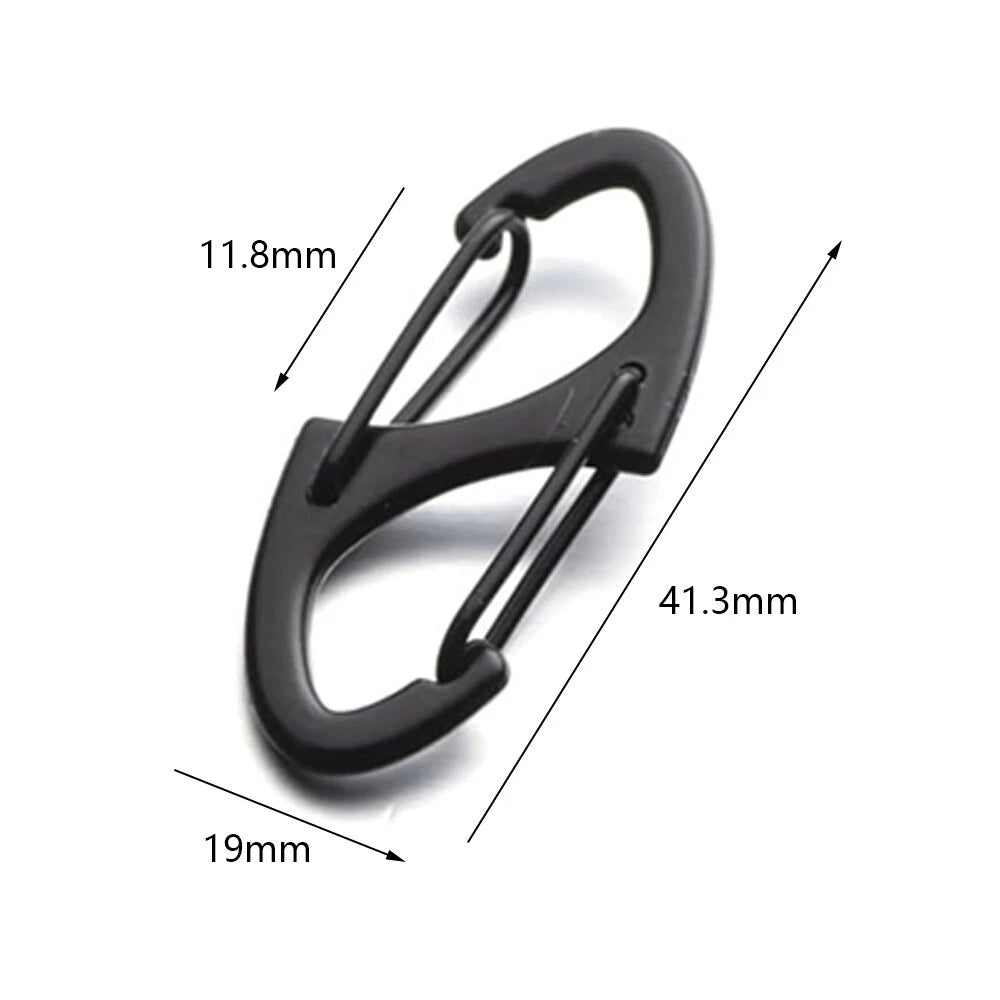 10Pcs Black Locking Zipper Clips For Backpack Travel Case Zipper Lock Anti-theft