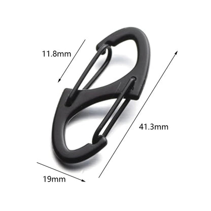 10Pcs Black Locking Zipper Clips For Backpack Travel Case Zipper Lock Anti-theft