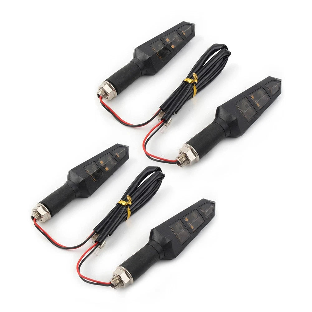 4X LED Turn Signal Indicators for Universal Motorcycle (6 Lights)