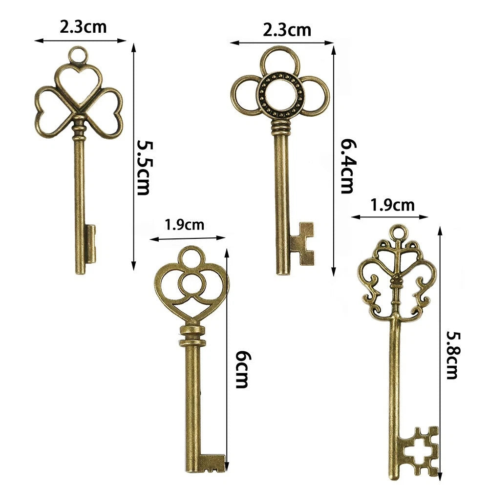 Brass Skeleton Key for DIY Projects (No specific make/model)
