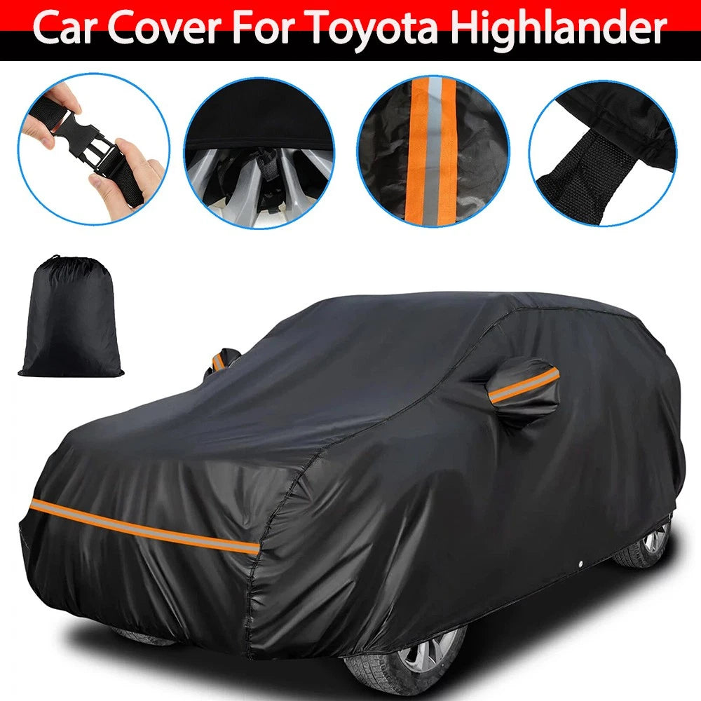 Car Cover for Toyota Highlander (2007–2025) Waterproof UV Resistant