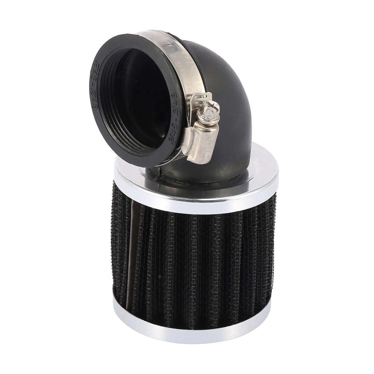 45mm Inlet 90 Degree Bend Clamp-on Air Intake Filter for Universal Motorcycles
