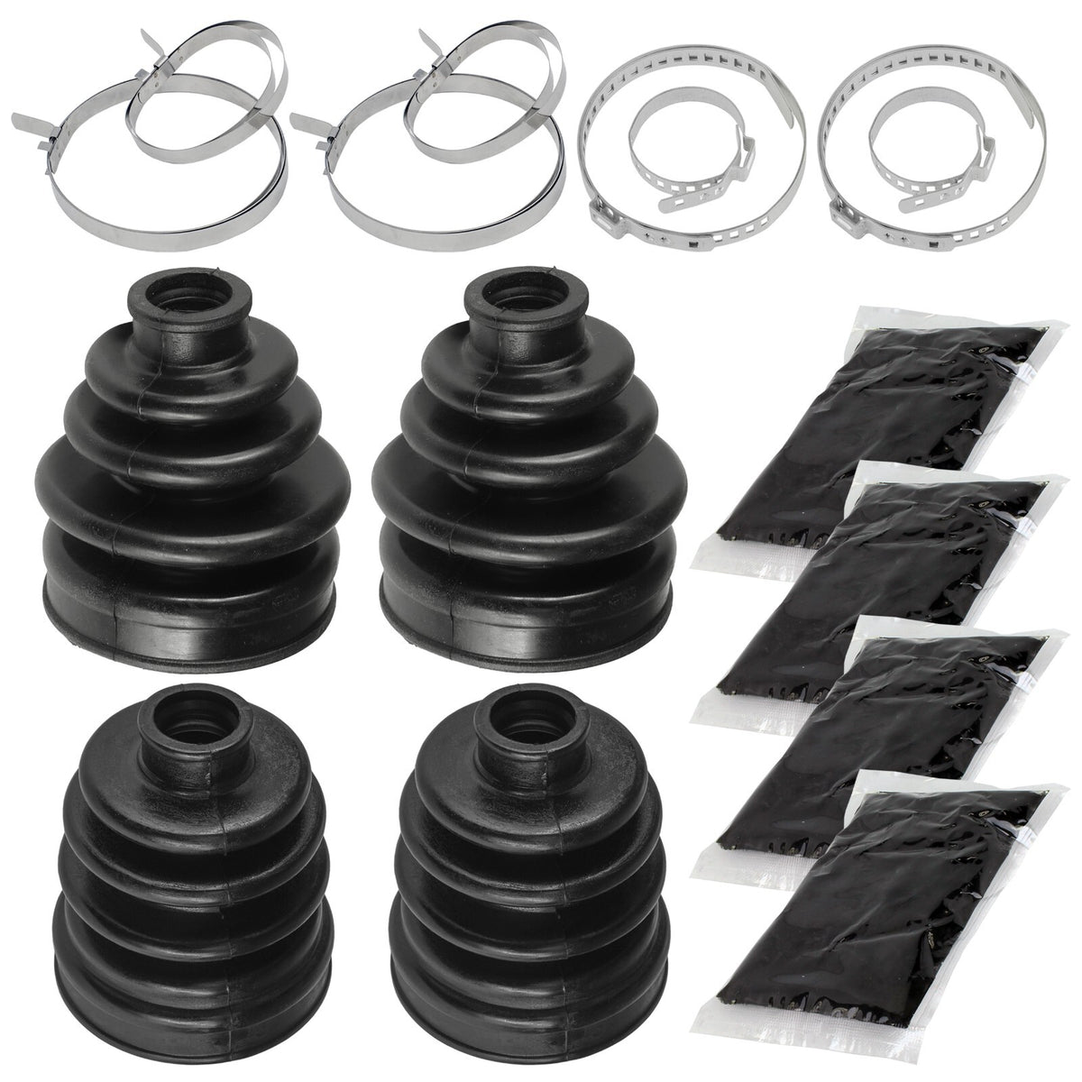 CV Boot Kit Inner Outer Front Axle 4X4 for Kawasaki Prairie 400 KVF400 (1997–2002)
