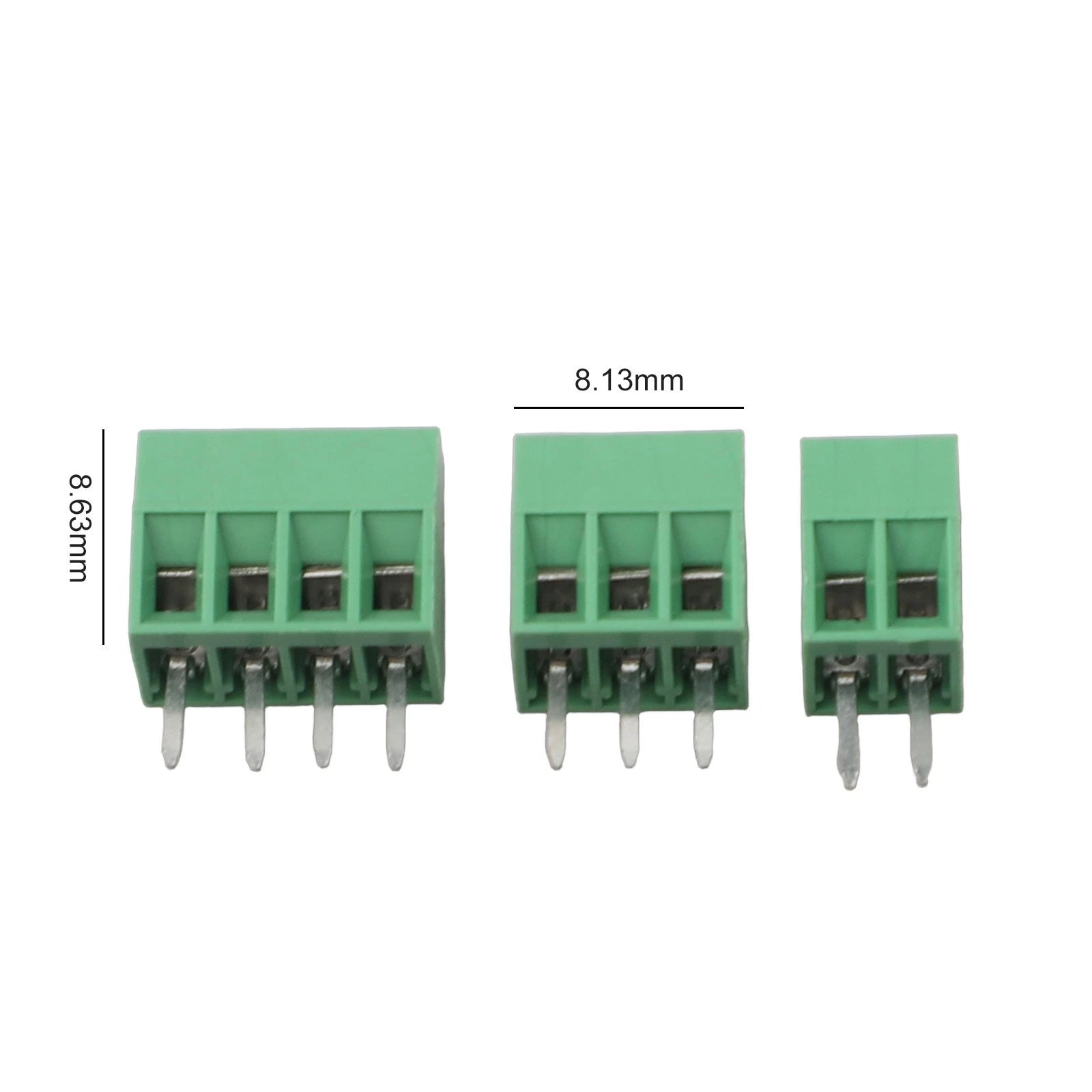 50PCS DG308 Terminal Block KF128 2.54mm PCB Mount Screw Connector Kit
