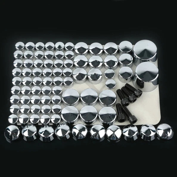 Chrome Topper Bolt Cap Cover for Harley Davidson Softail (2007–2013)