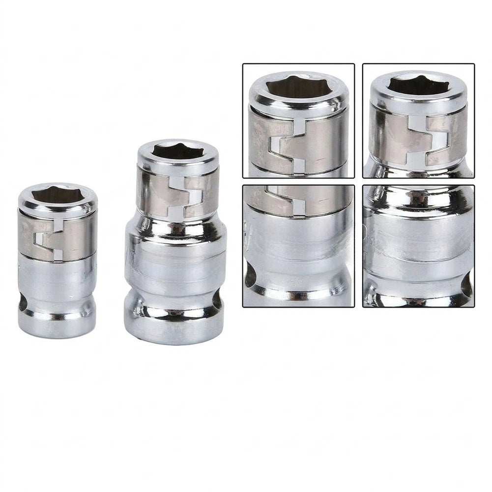 3/8in 1/2in Drive 10mm Hexagon Screwdriver Bit Holder Socket Adapter