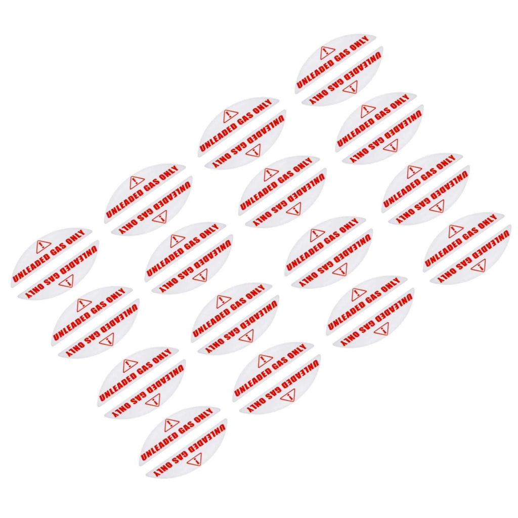 Set of 16 Unleaded Gas Only Stickers for Gas Cans & Generators (0.82'' X 2.17'')