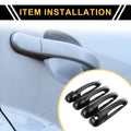 Set Car Door Handle Protector Glossy Black for Dodge Ram 1500 (2002–2008)