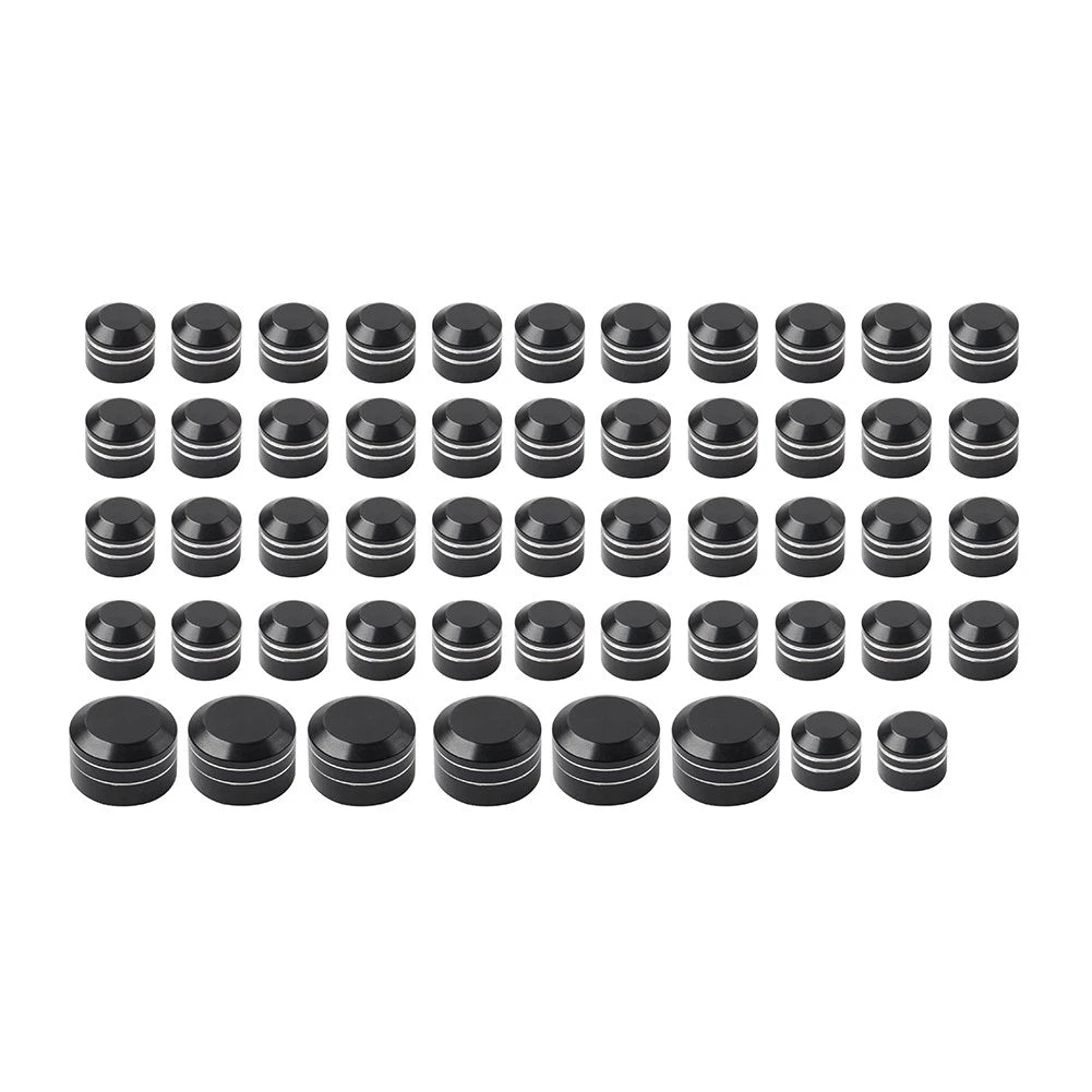 52X Engine Topper Bolts Cover Screw Cap for Harley Twin Cam Dyna (2000–2017)