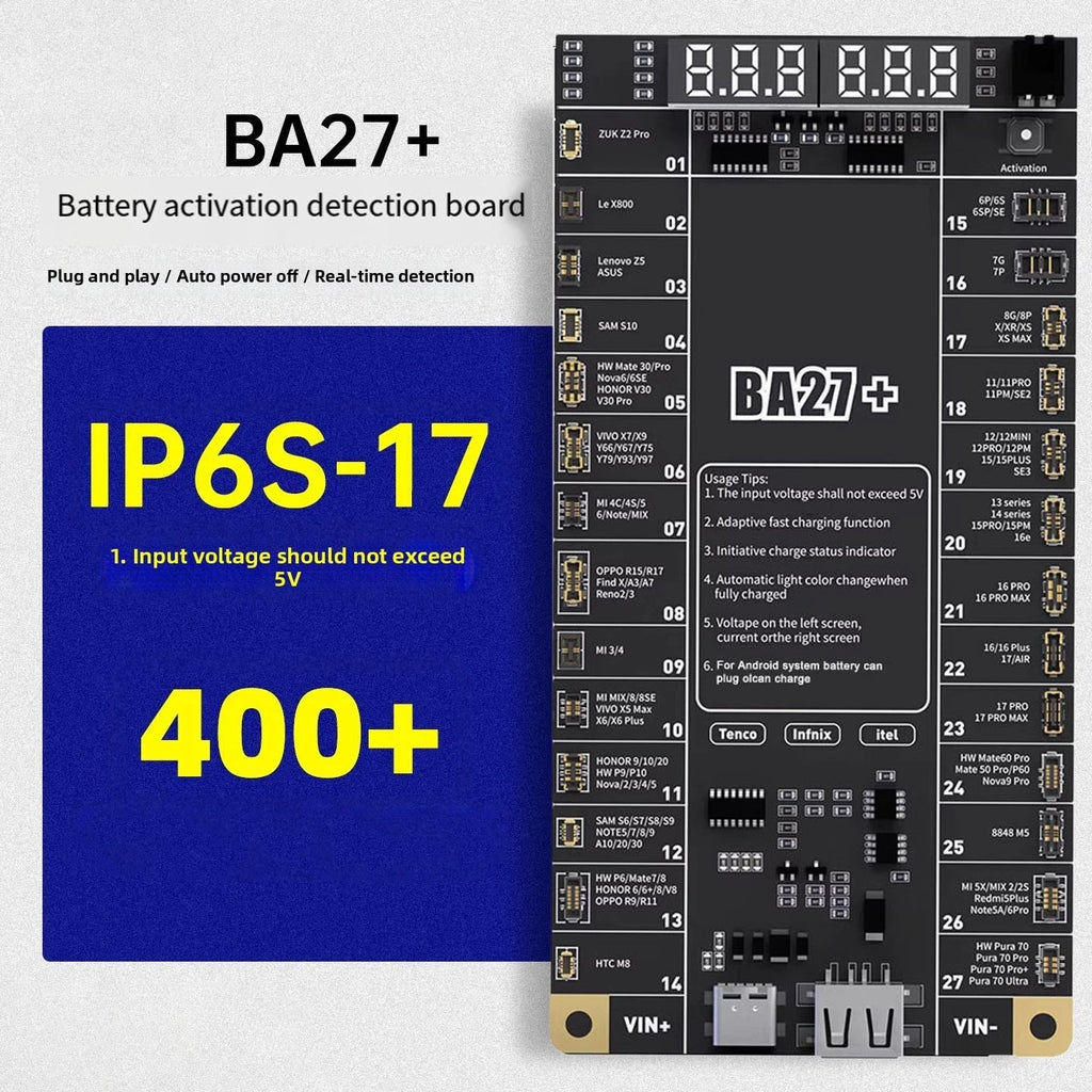 BA27+ Battery Activation Board for Repair (Multiple I/O Interfaces)