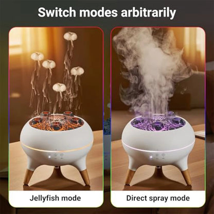 Flame Humidifier Aromatherapy Diffuser with 7 Color Lights and Timer