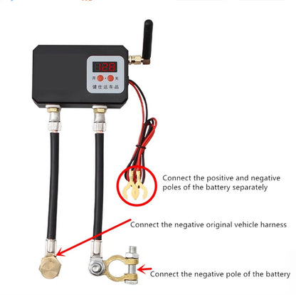 12V Car Battery Disconnect Cut Off Isolator Master Switch Voltmeter