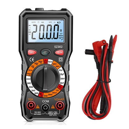 Digital Multimeter SZ302 with NCV Detection and Safety Features