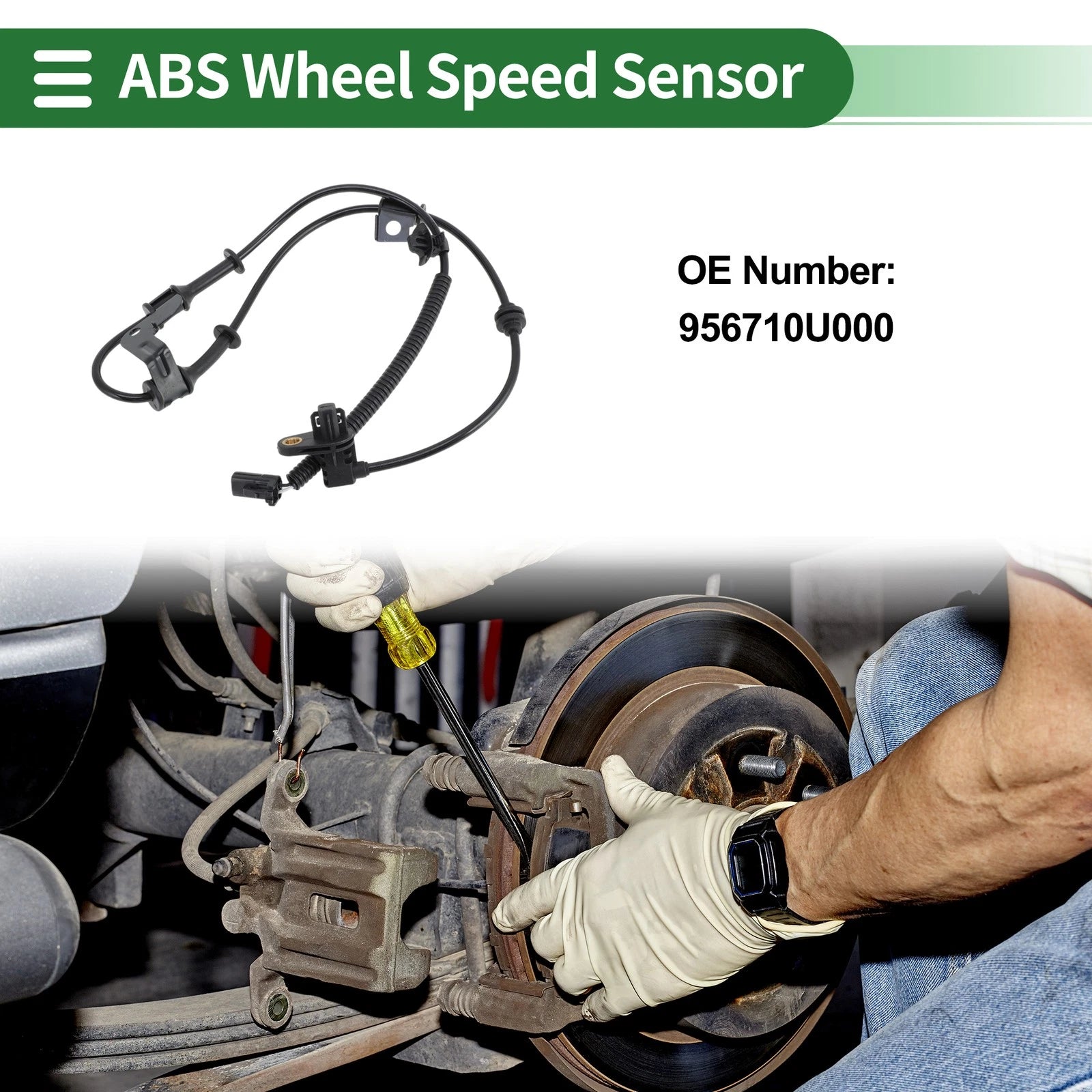 ABS Wheel Speed Sensor for Hyundai Accent Front Left (2010–2021) Replacement