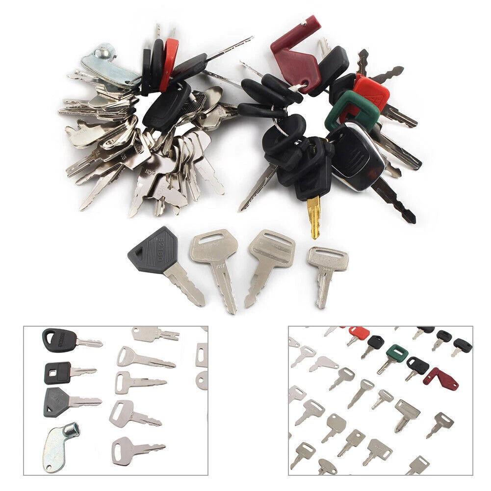 52PCS Key Set for Bobcat, Caterpillar, Volvo, JLG