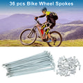Bicycle Wheel Spokes 107mm Galvanized Steel Replacement Set for 14G (Qty 36)