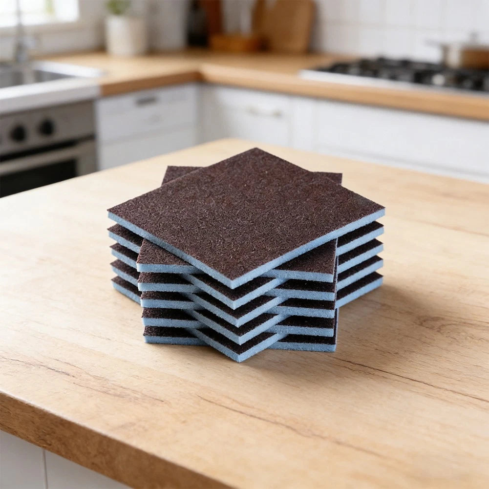 Emery Sand Scrub Sponge for Kitchen Use on Pots, Grout, Plates