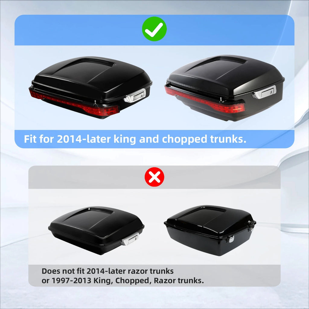 Trunk Pad & LED Brake Tail Light for Harley Touring Electra Glide (2014–2023)