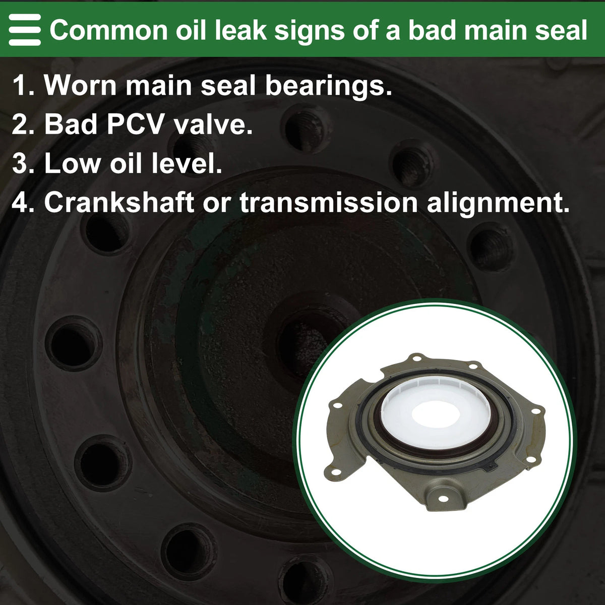 1 Pc Rear Crankshaft Oil Seal for Ford Focus (2000–2011) No.XS4Q96605AF /1198063