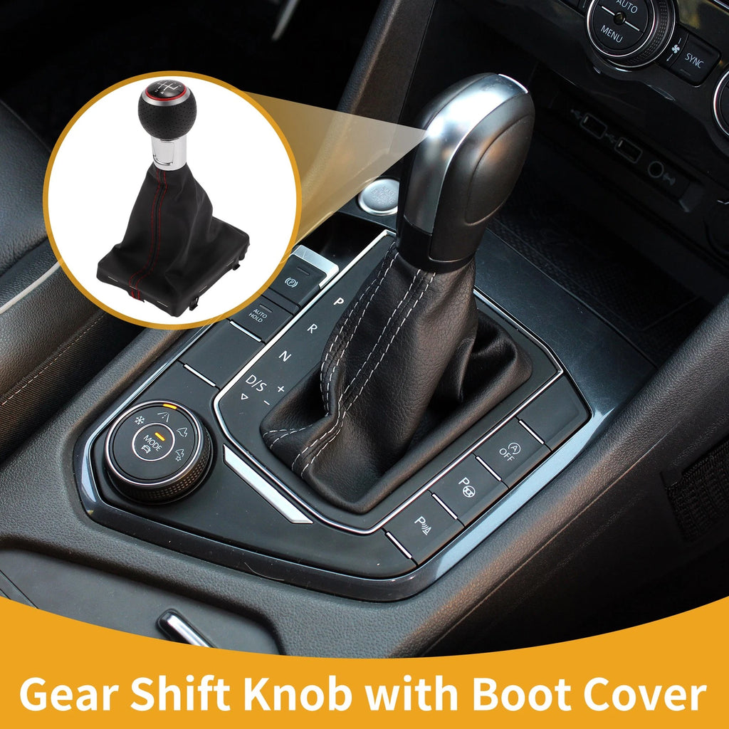 Gear Shift Knob with Boot Dust Cover Replacement for Audi A3 (2008–2013)