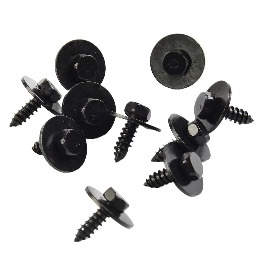 10PCS Screw for BMW E46 E60 E90 (2001–2012) ABS Black Exterior Accessories
