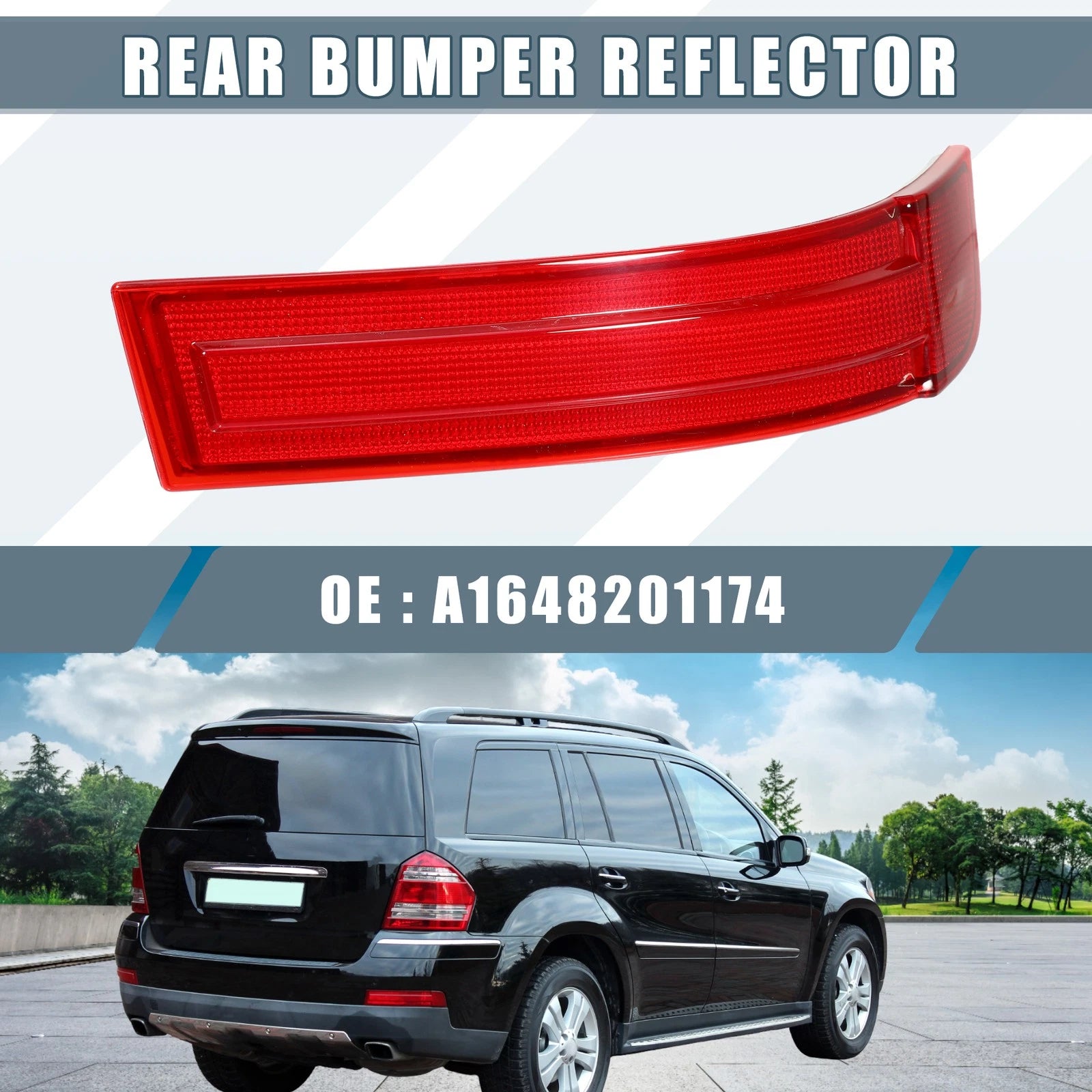 Rear Left Bumper Reflector Replacement for Mercedes-Benz GL320 (2007–2009)