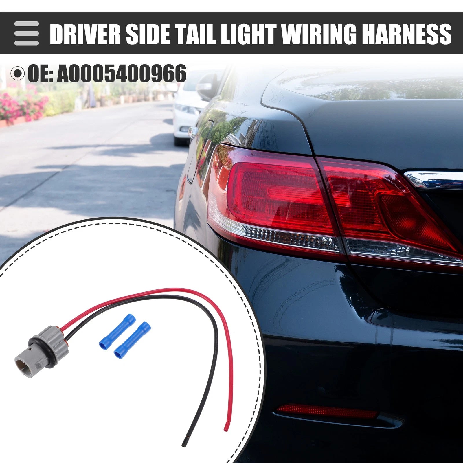Side Marker Lamp Socket Wire Harness for Mercedes-Benz C250 (2015–2018)