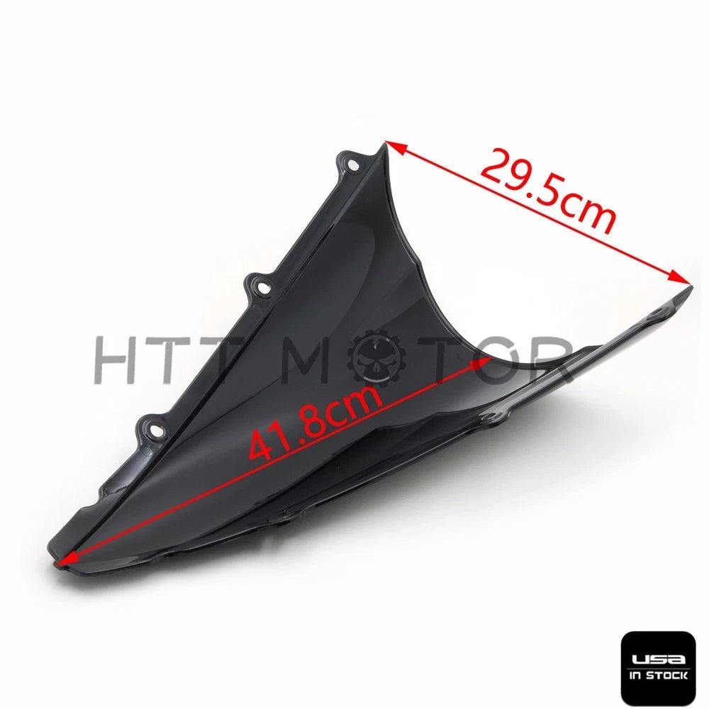 Double Bubble Windscreen for Yamaha YZF R1 (2002–2003) Black