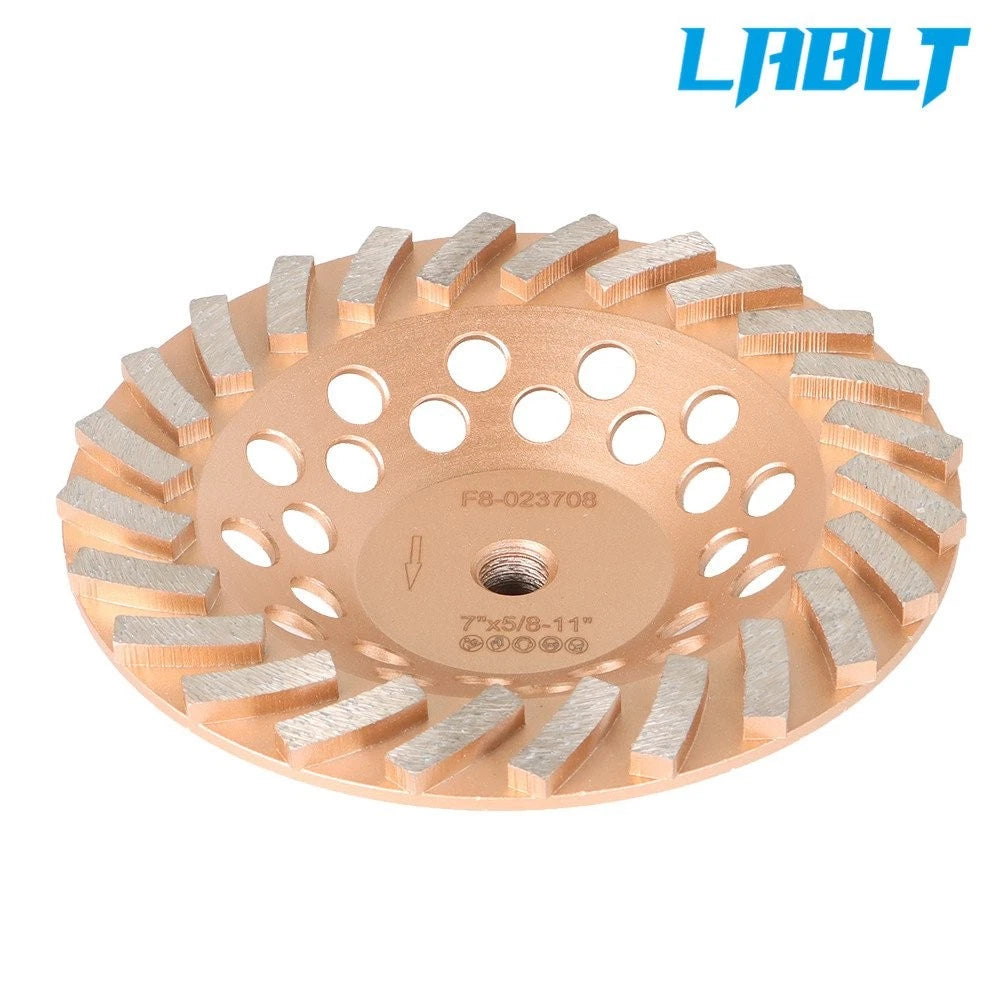 7" Diamond Segmented Grinding Wheels for Concrete & Masonry (LABLT)
