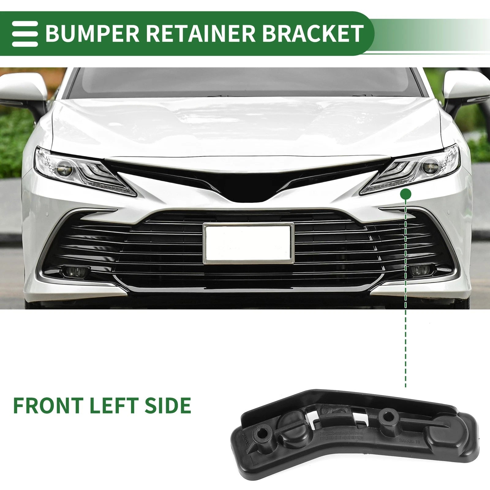 Left Front Bumper Retainer Bracket Replacement for BMW X1 (2016–2022)