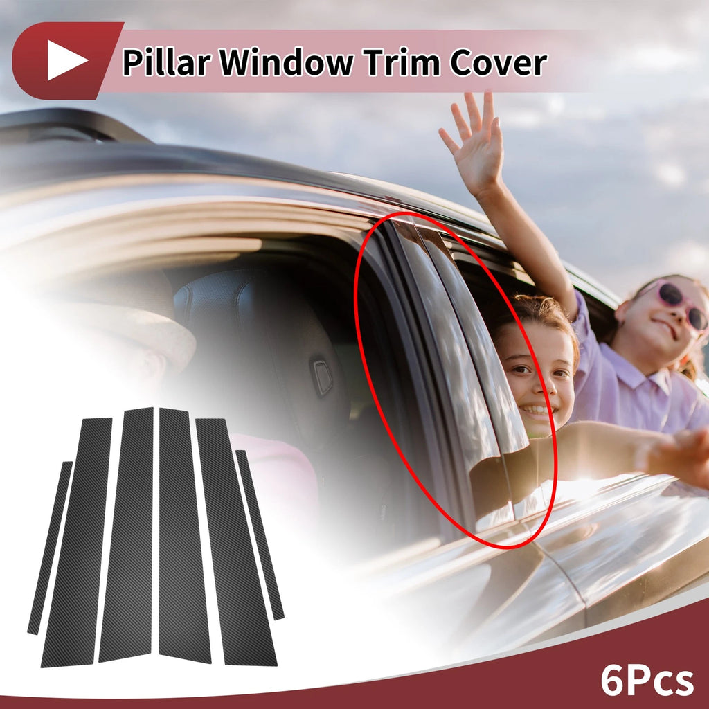 6 Pcs Car Door Pillar Window Trim Replacement for Toyota Avalon (2005–2012)