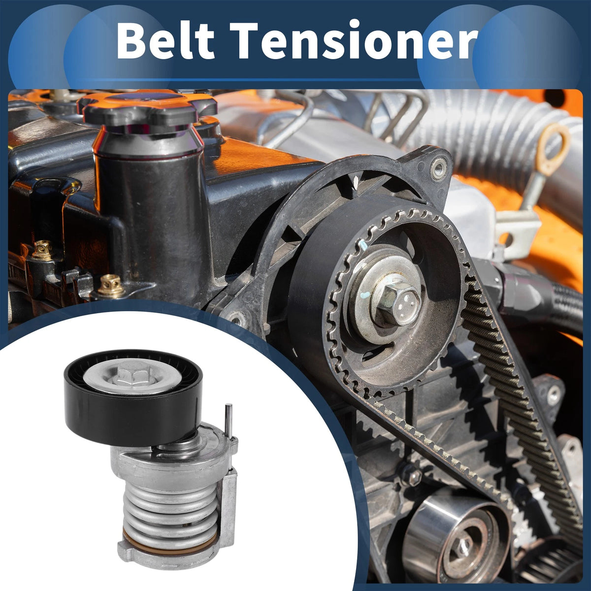 Belt Tensioner Replacement for Volkswagen Caddy (1995–2010) Metal 1 Piece