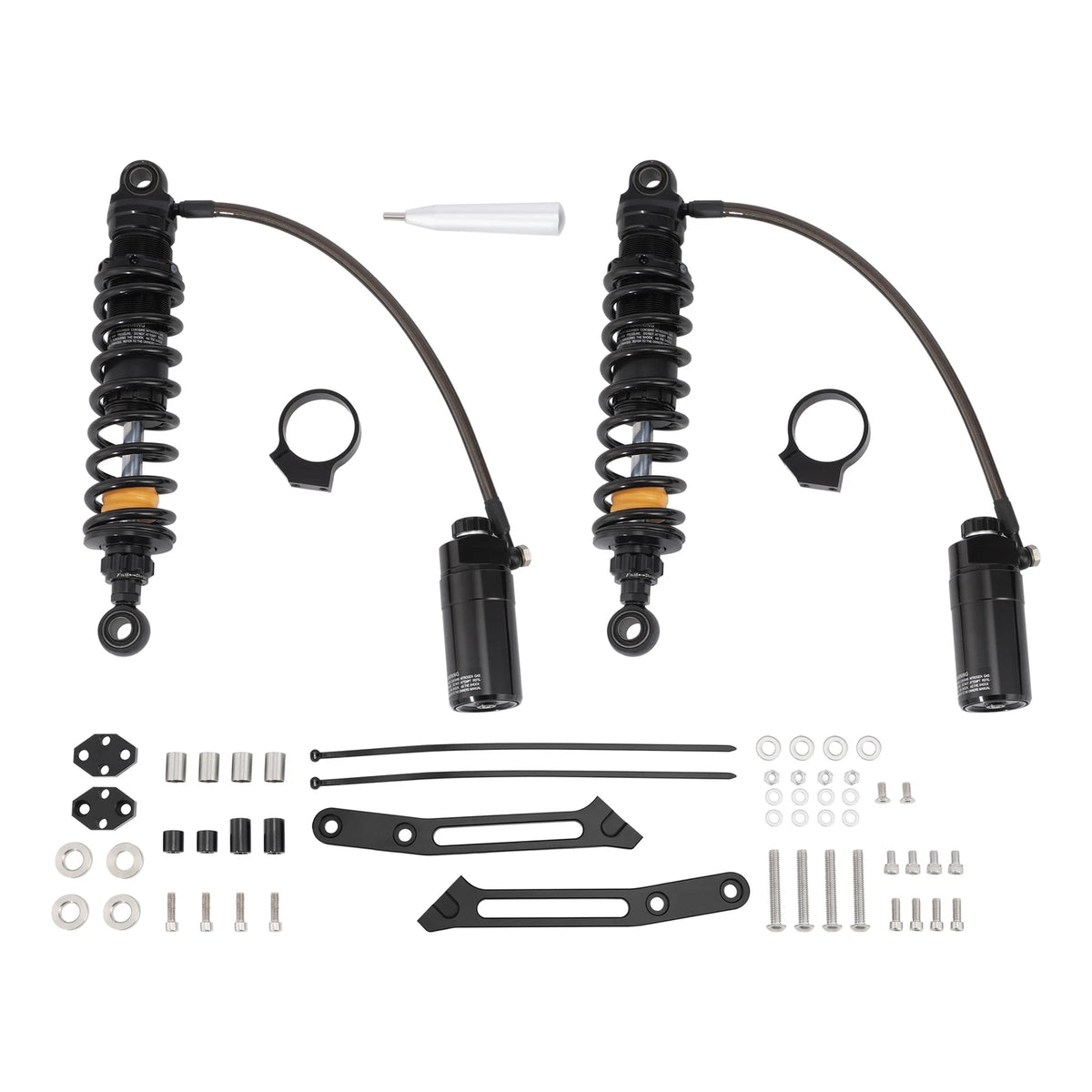 Remote Reservoir Rear Suspension Shocks for Harley Road King (2014–2025)