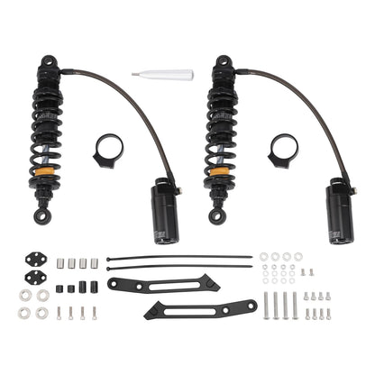 Remote Reservoir Rear Suspension Shocks for Harley Road King (2014–2025)