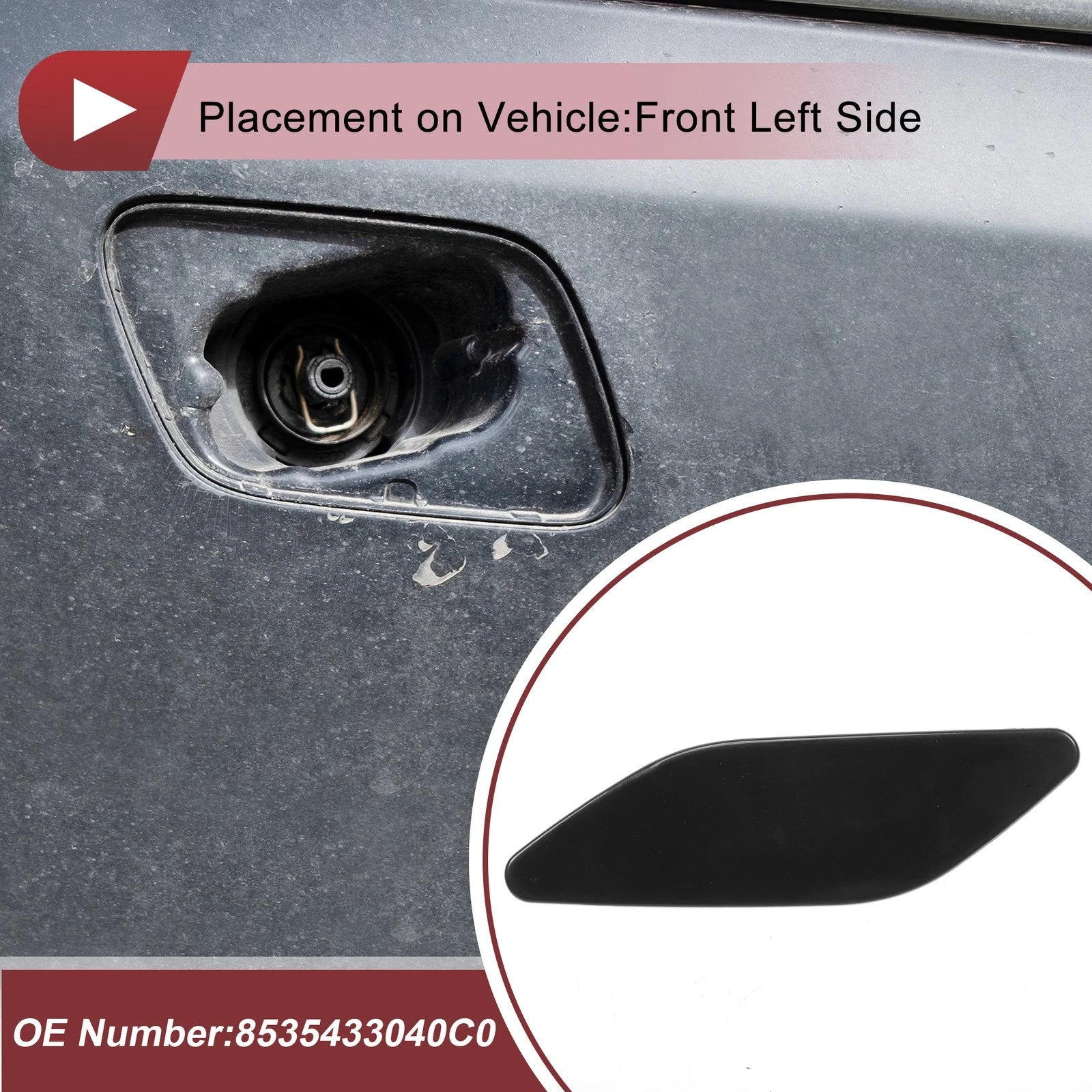 Front Left Washer Nozzle Cover Cap for Lexus ES300h 2019-2022