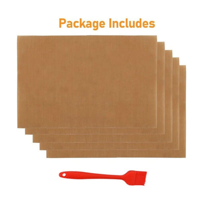 Grill Mat for Outdoor Cooking - Dishwasher Safe Non-Stick
