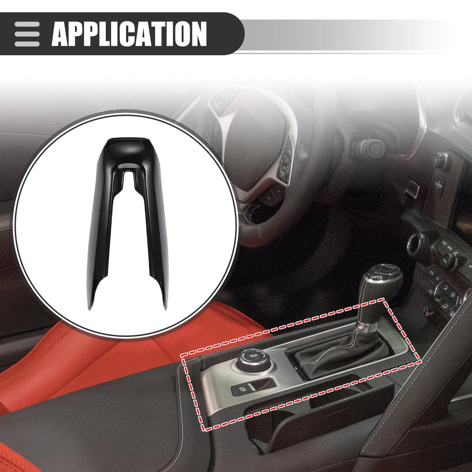 Car Interior Center Control Cover Trim for Chevrolet Corvette C8 (2020–2023)