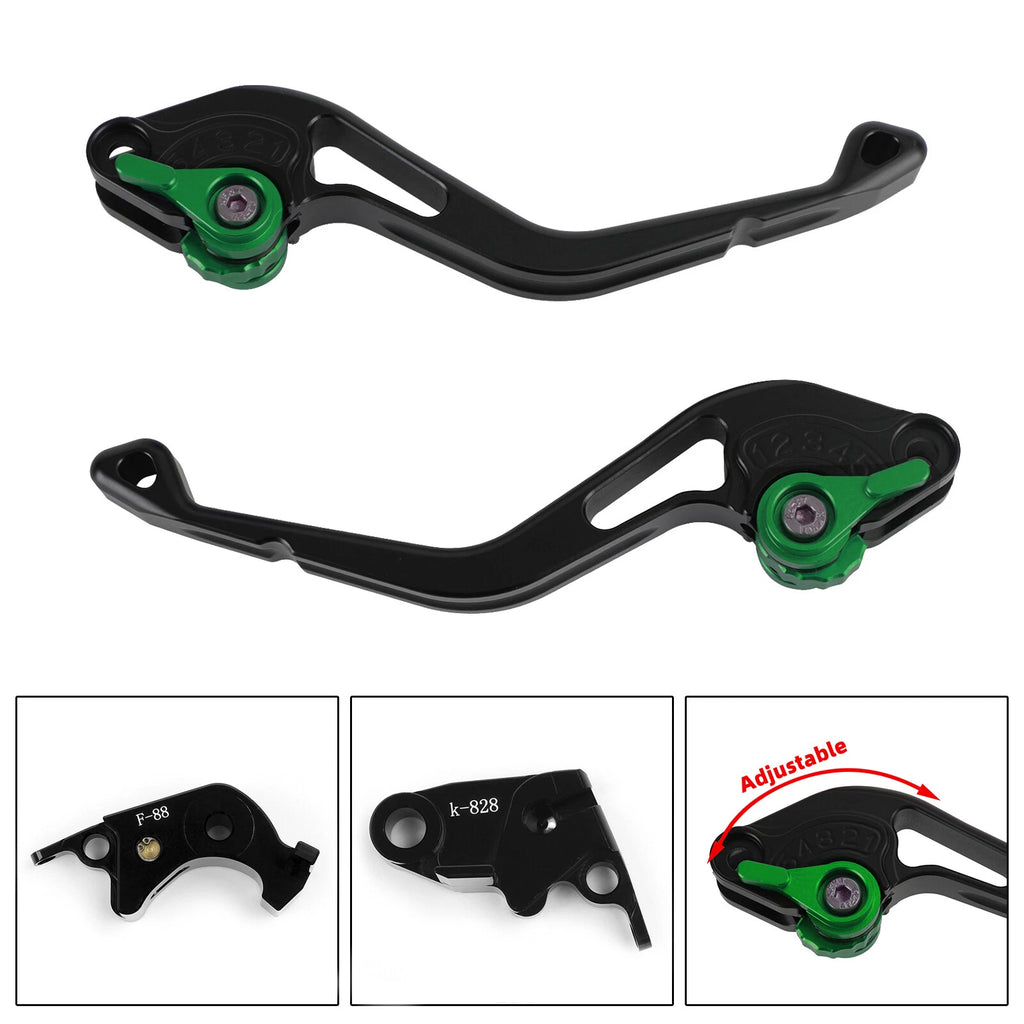 Short Clutch Brake Lever for Kawasaki Z750R Z1000 ZX10R ZX6R/636 (2007–2019)