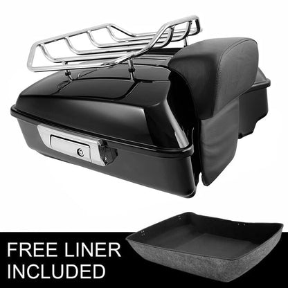Chopped Trunk Rack Backrest for Harley Touring Road King Street Glide (2014–2026)