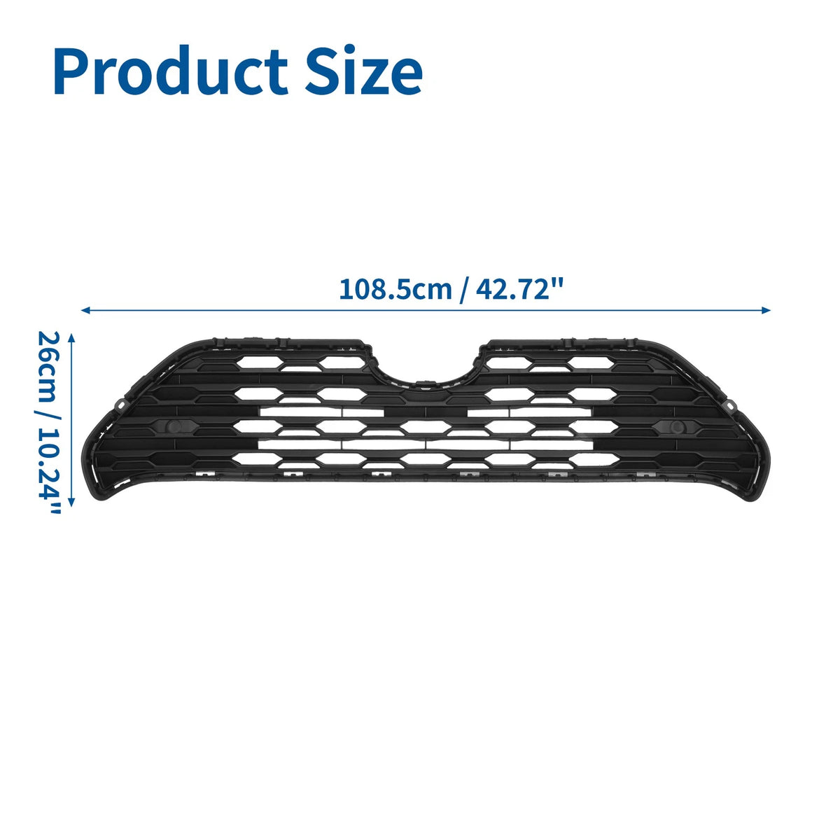 Front Hood Bumper Grille Grill Replacement for Toyota RAV4 (2019–2022)