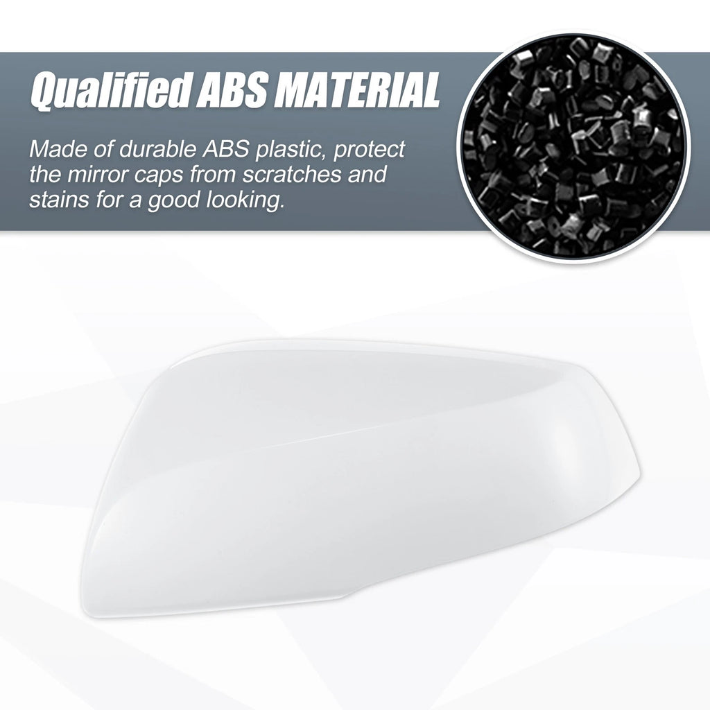 Left Side Mirror Cover Cap Replacement for Toyota RAV4 (2019–2023) - White