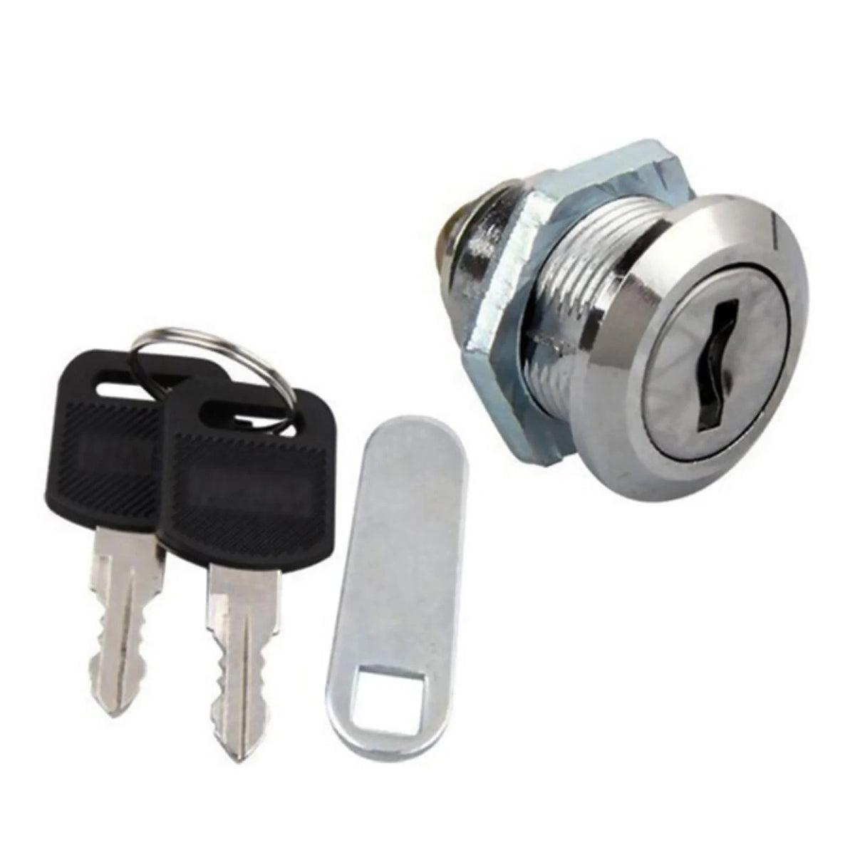 Stainless Steel Mailbox Lock with 2 Keys (16mm)
