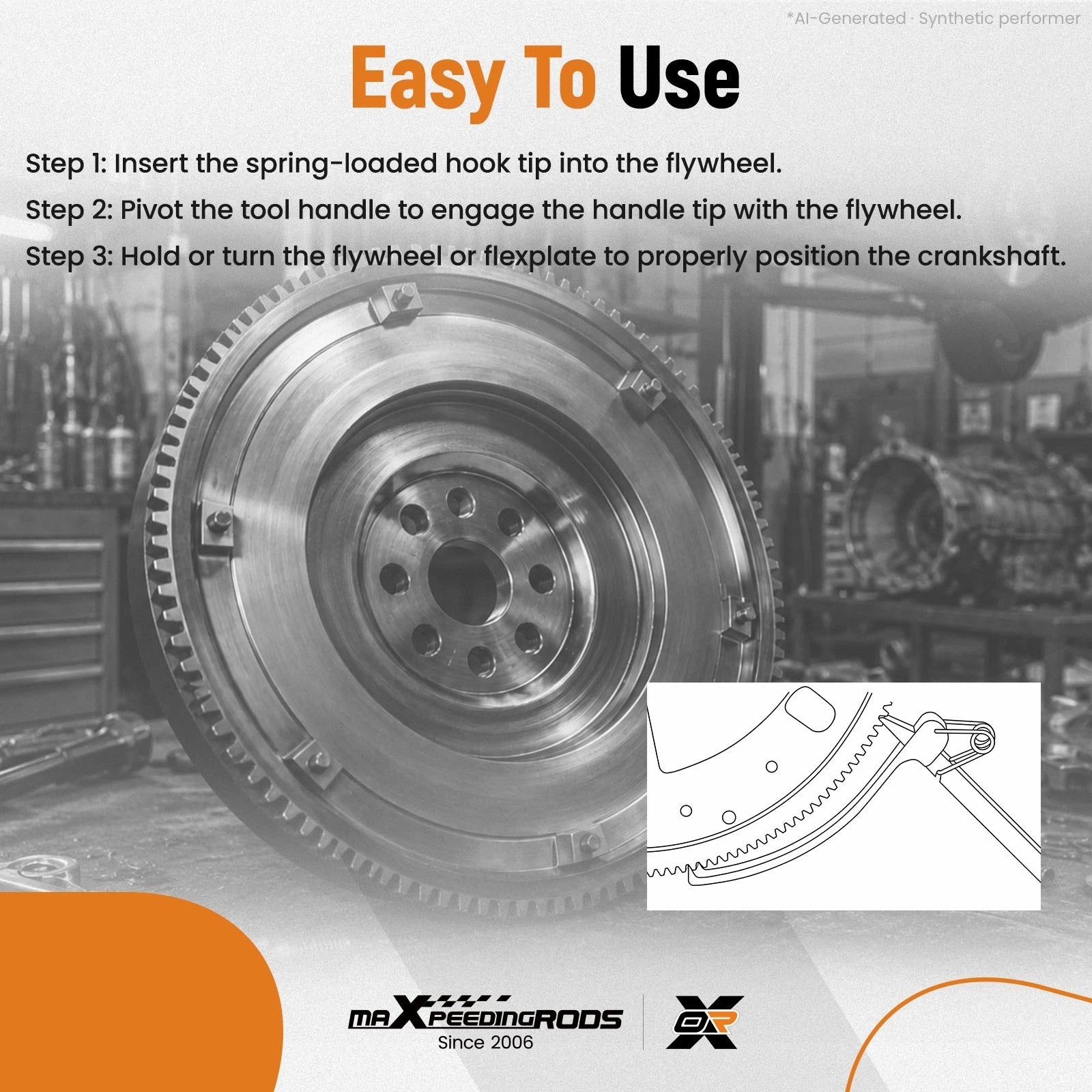 Engine Flywheel Turning Wrench Holder for Universal Tool