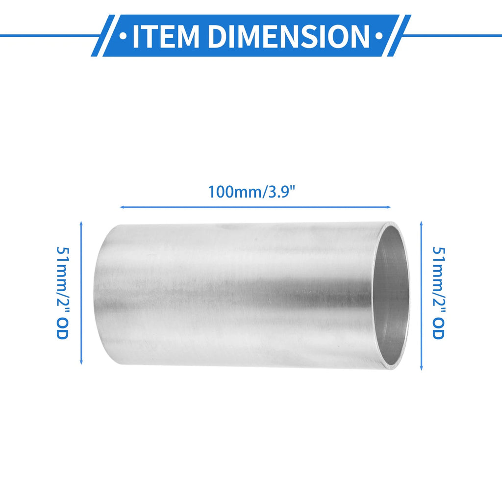 2" OD Straight 6061 Aluminum Intercooler Pipe for Universal Applications