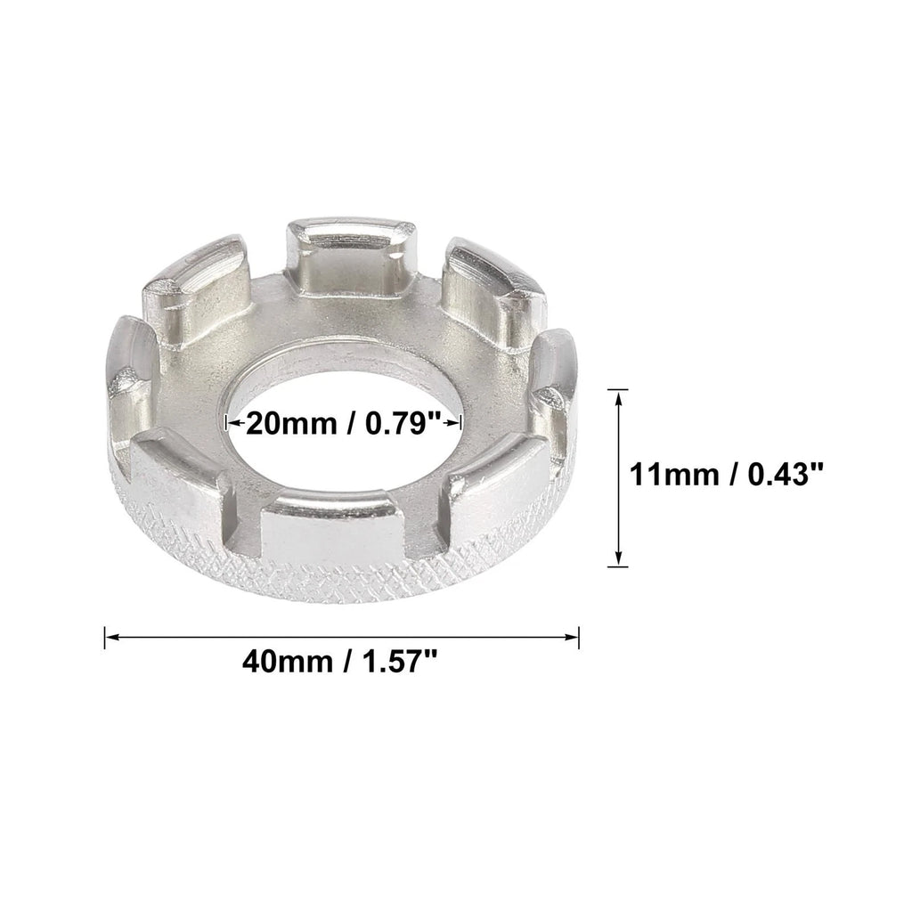 2 Pc Bicycle Spoke Wrench 8 Hole Bike Spanner Repair Tool for Universal