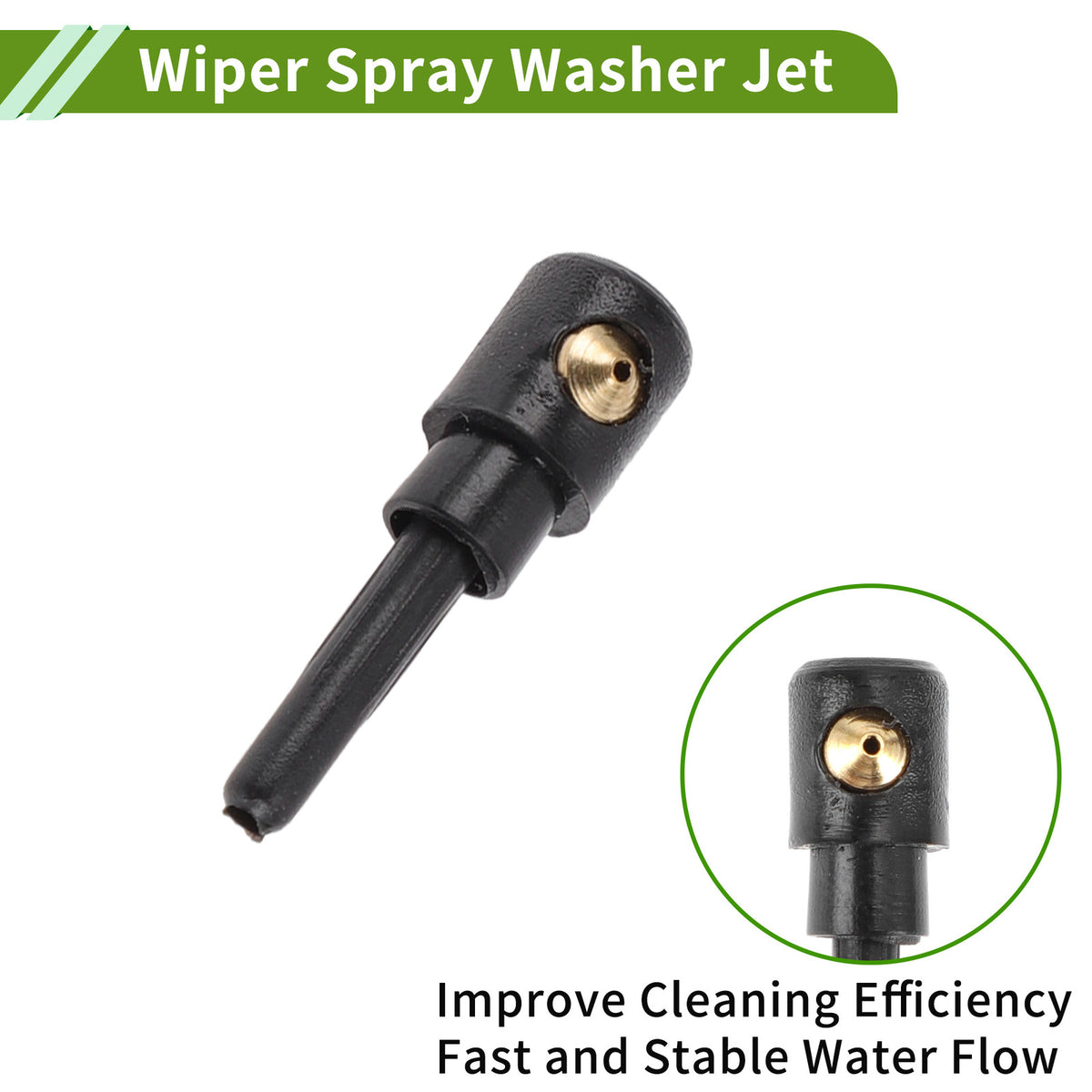 Windshield Washer Nozzle With Hose Connector Replacement for Audi A4 (2015–2023)